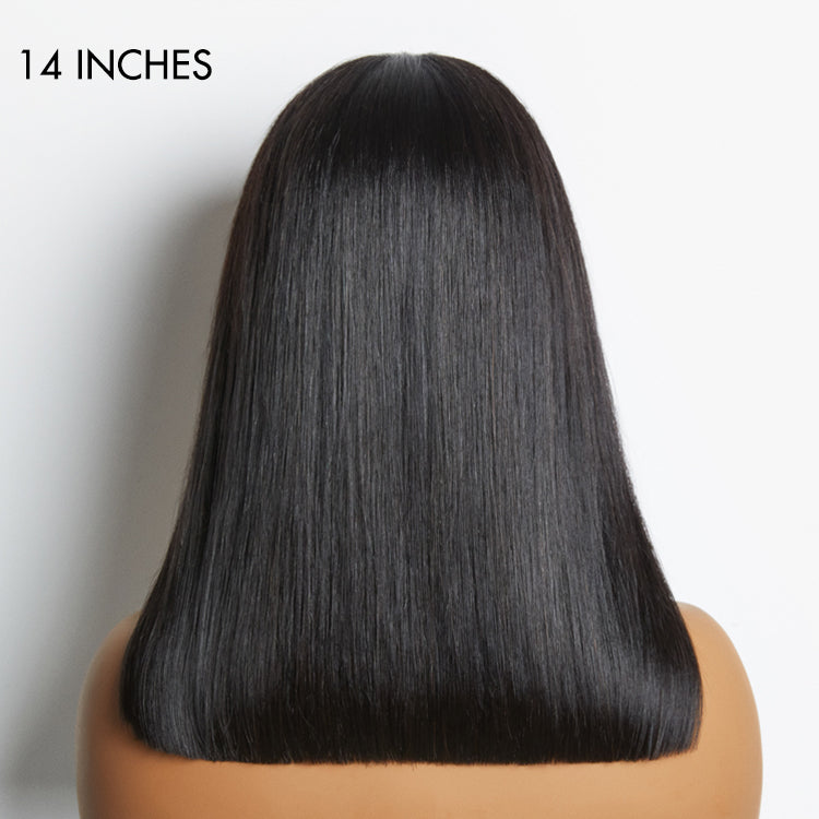 VolumeMAX™ 200% Density ReadytoGo Double Drawn Silky Straight Glueless 4x4 Closure Lace Wig Middle Part
