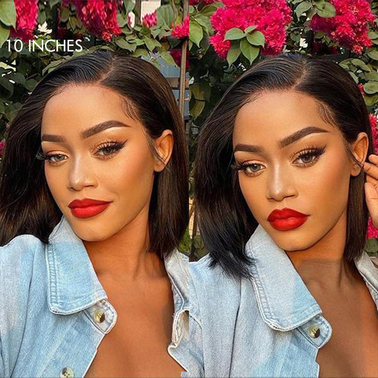 PreMax Wigs | ReadytoGo Side Part Natural Black Glueless Ear-to-ear 13x4 HD Lace Front Wig Pre-Cut Lace Flexi-Fit Drawstring Cap