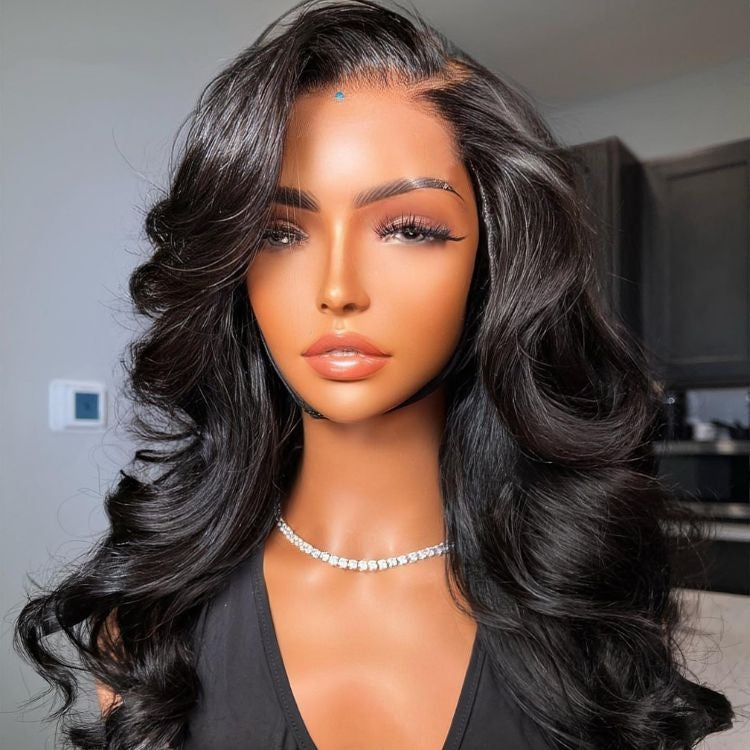 Worth | Natural Black Body Wave 13x6 Full Frontal Lace Wigs