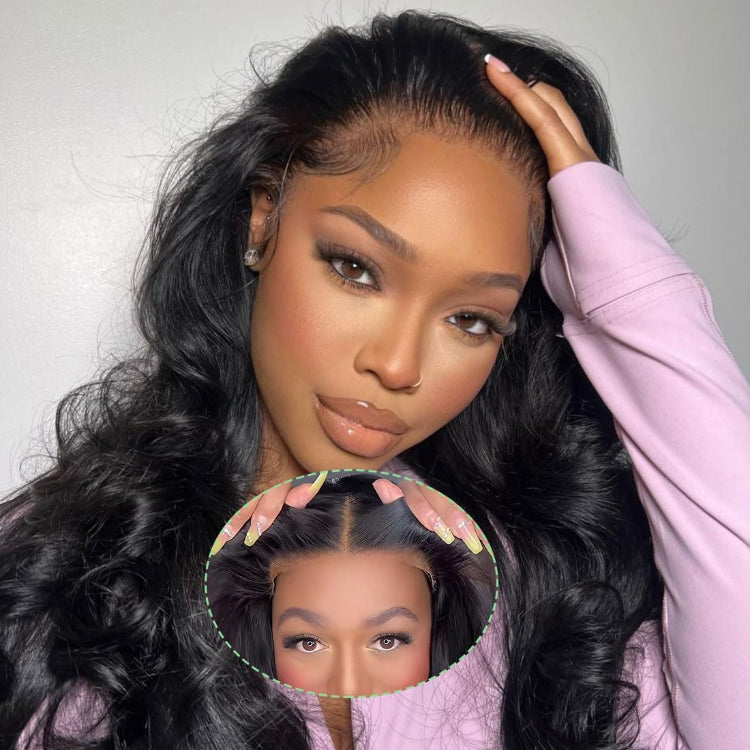 Worth | Natural Black Body Wave 13x6 Full Frontal Lace Wigs