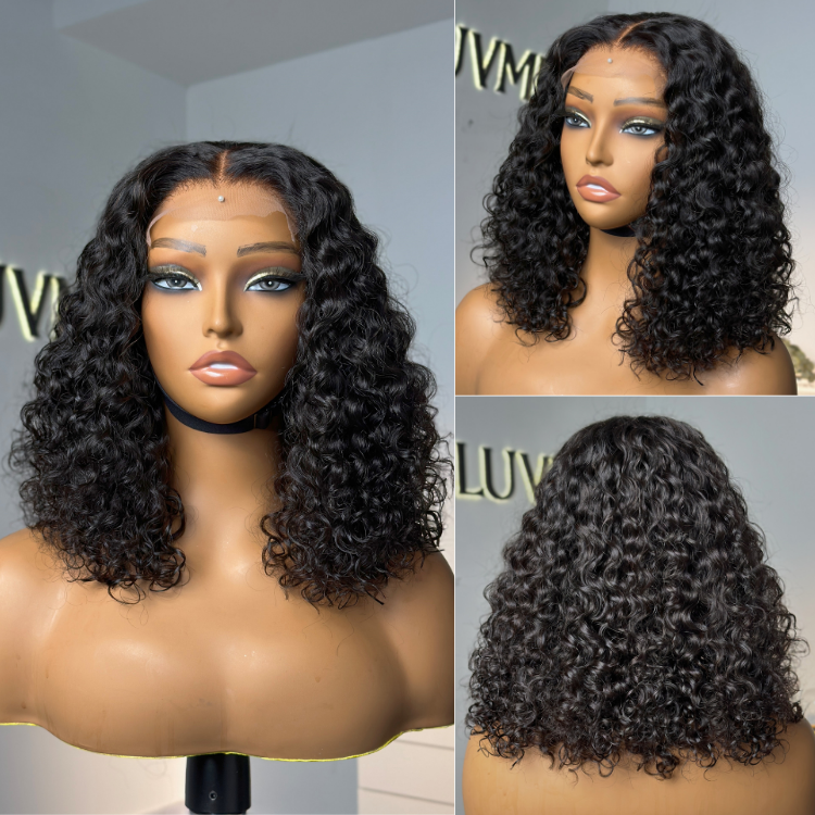 [bassiepeete]'s Special Link PreMax Wigs | Highlight Brown 180% Density Deep Wave 4x4 Closure Lace Wig Middle Part 100% Human Hair
