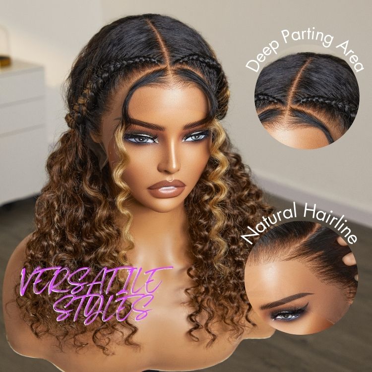 Worth | PreMax 2.0 Wigs Nature Max Highlights Color Deep Wave Ear-to-ear Glueless 13x5 Frontal HD Lace Knotless Wig