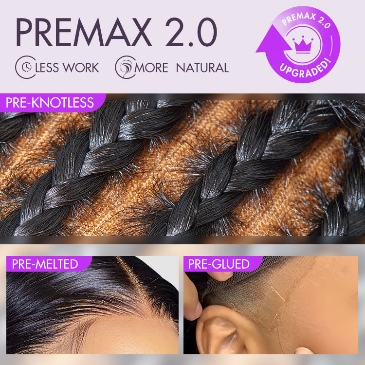 Worth | PreMax 2.0 Wigs Nature Max Highlights Color Deep Wave Ear-to-ear Glueless 13x5 Frontal HD Lace Knotless Wig
