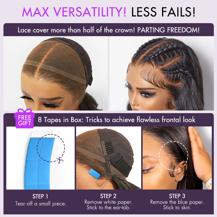 Worth | Nature Max Deep Wave Ear-to-ear Glueless 7*6 HD Lace Long Curly Wig