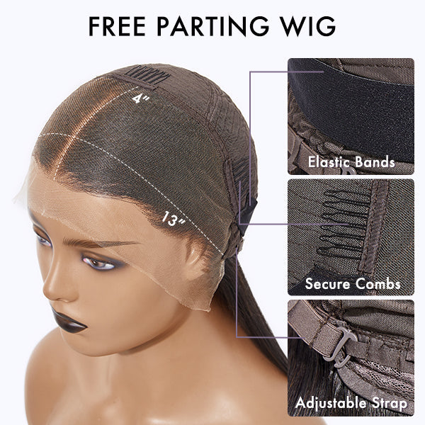 [sbusiephoswa]'s Special Link PreMax Wigs | Brown Highlight Silky Blunt Cut Bob Glueless Lace Wig With Pre-Bleached Pre-Plucked Pre-Cut Lace