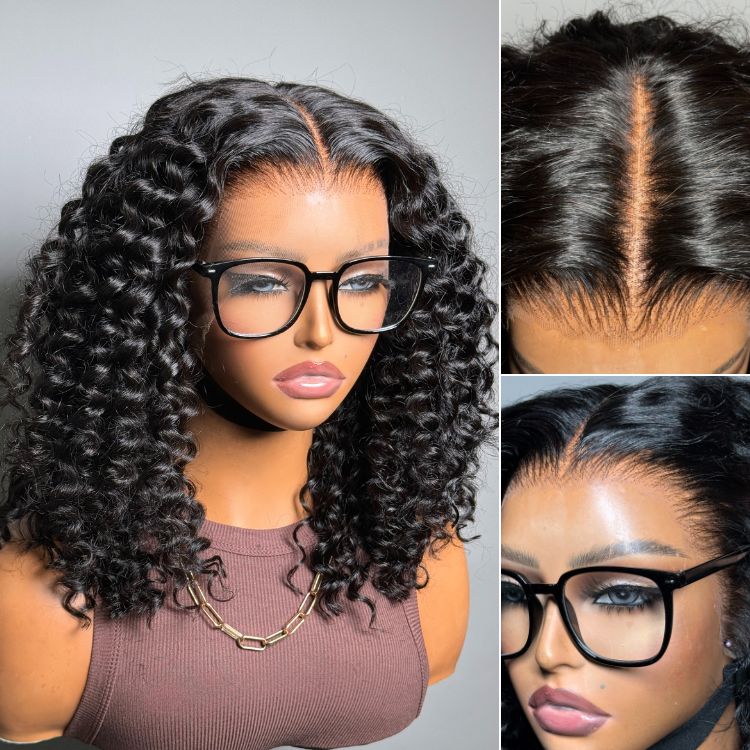 PreMax Wigs | Super Natural Hairline Deep Wave 13x4 Frontal Lace Wig Middle Part