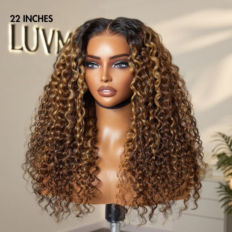 Worth | PreMax 2.0 Wigs Nature Max Highlights Color Deep Wave Ear-to-ear Glueless 13x5 Frontal HD Lace Knotless Wig