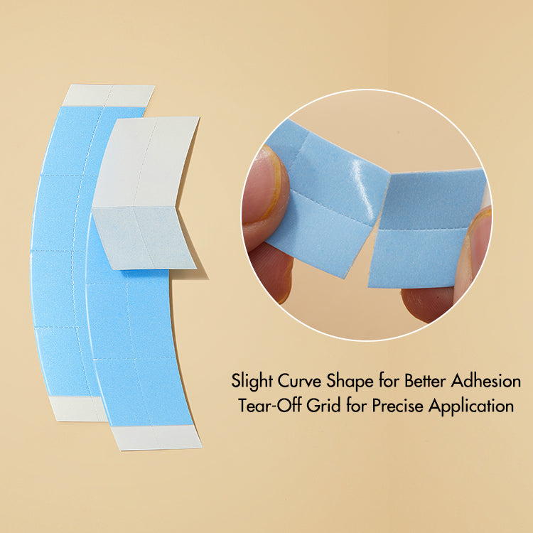 18pcs Double-Sided Lace Tape for Wigs, Clear Toupee Tape, Ultra Hold for Lace Wigs