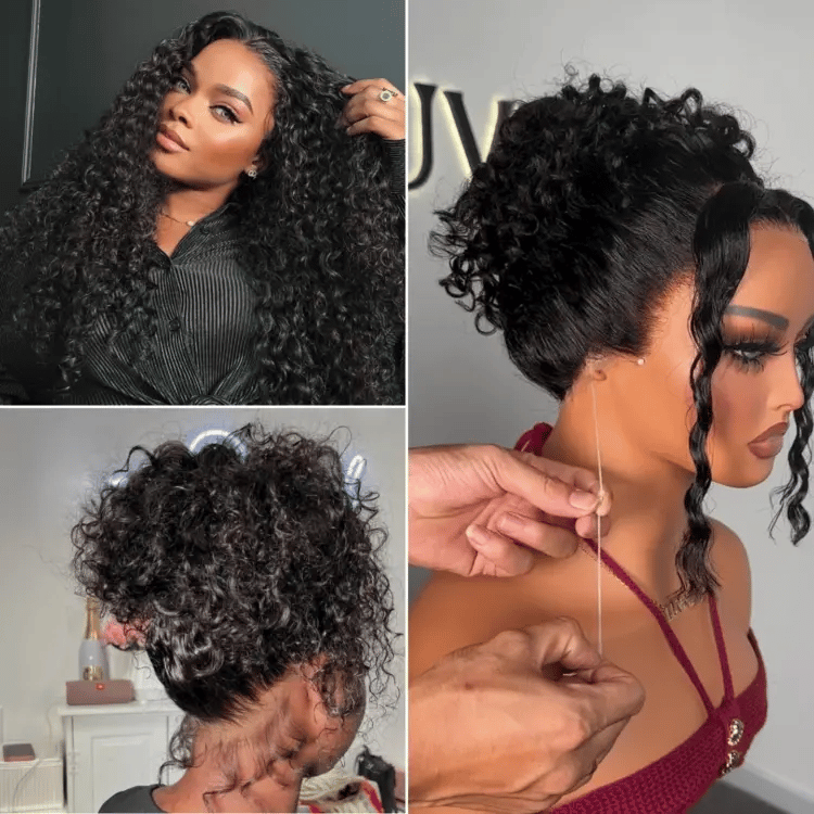 special I PreMax Wigs | Glueless 360 Lace Super Natural Hairline Water Wave Free Part Human Hair Wig