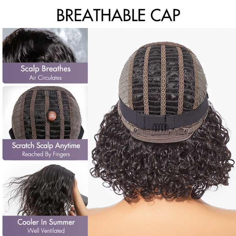 Worth | Breathable Cap Yaki Straight Ultra Natural Minimalist Lace Long Wig with Bangs
