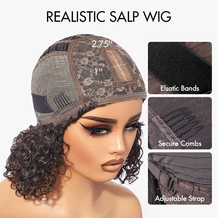 Worth | Breathable Cap Yaki Straight Ultra Natural Minimalist Lace Long Wig with Bangs