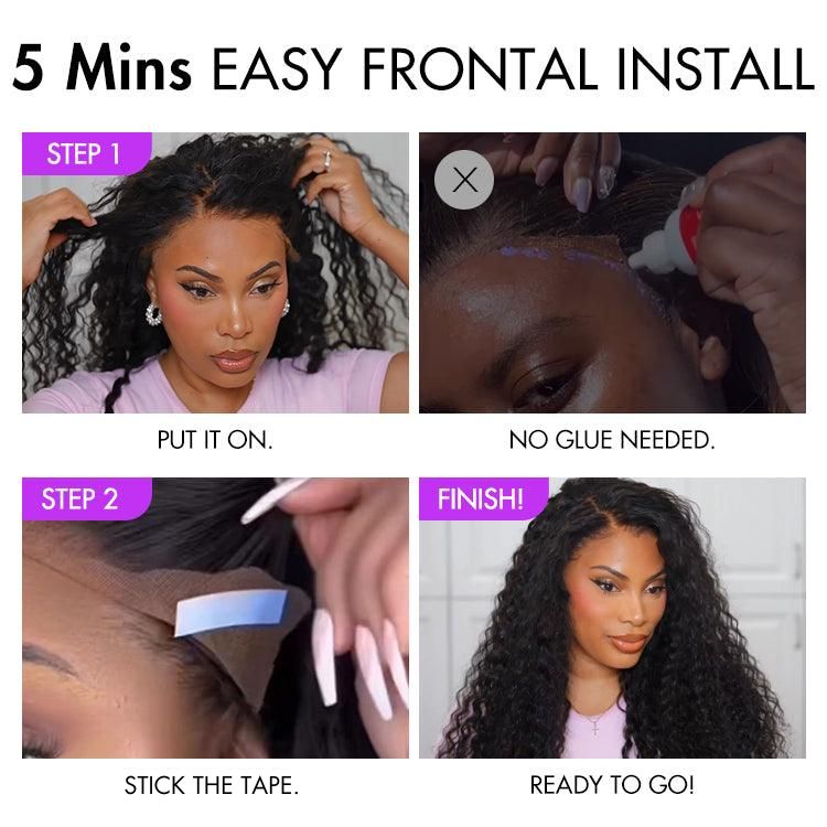 Worth | Nature Max Deep Wave Ear-to-ear Glueless 7*6 HD Lace Long Curly Wig