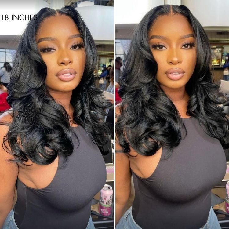 Worth | Trendy Layered Cut Loose Body Wave 11x6 Closure Lace Glueless Wig