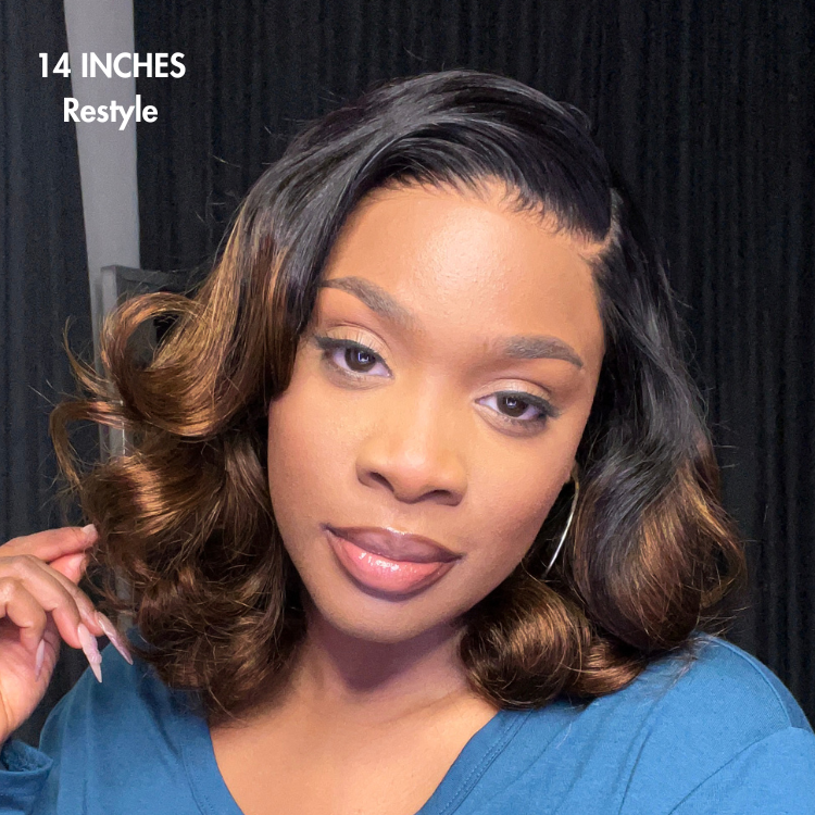Worth | Ombre Brown Loose Body Wave Glueless 4x4 Closure Lace Wig Pre-Cut Lace