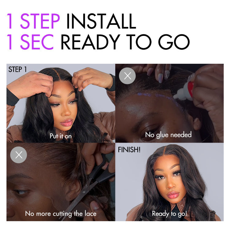 Worth | SouthKiss Hair Mature Bouncy Left C Part Loose Wave Glueless Minimalist HD Lace Wig Pre Cut Lace