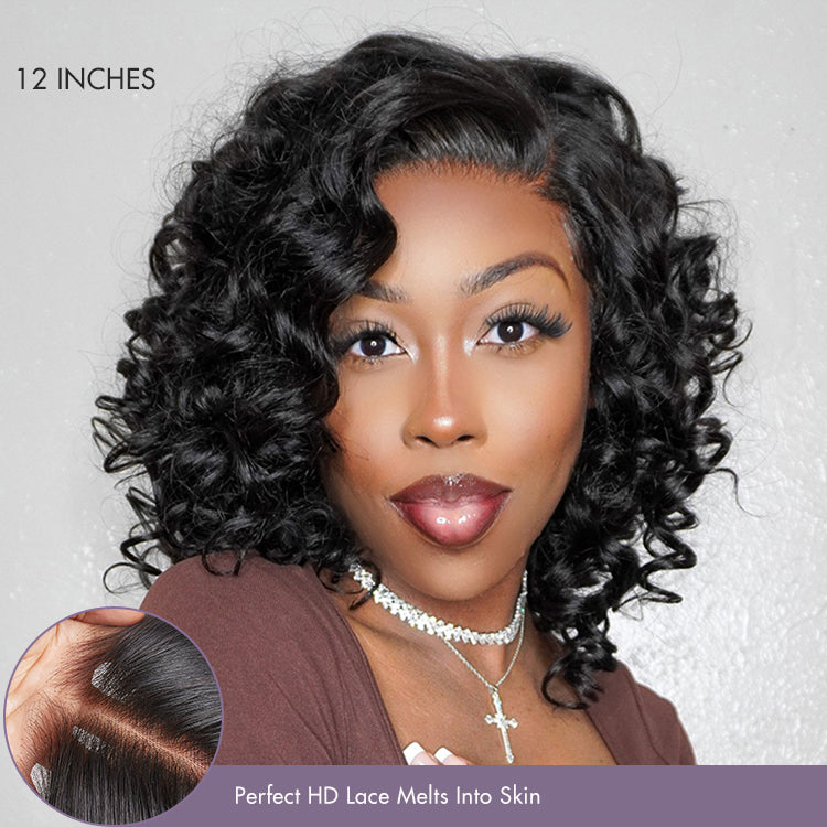 Worth | SouthKiss Hair Mature Bouncy Left C Part Loose Wave Glueless Minimalist HD Lace Wig Pre Cut Lace