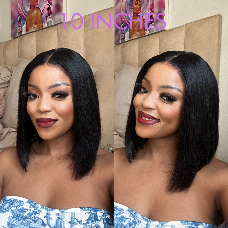 PreMax Wigs | ReadytoGo 4x4 Lace Blunt Cut Bob Wig Bone Straight