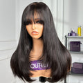 Worth | Trendy Silky Layered Cut Glueless HD Lace Wig with Bangs