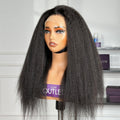 OUTLET | Natural Full Hair 360 Lace Kinky Straight Free Part Human Hair Wig