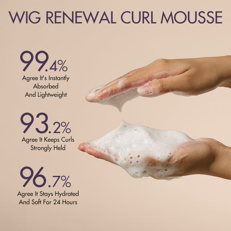 Free Gift Wig Curl Mousse + Wig Renewal Shampoo+Conditioner