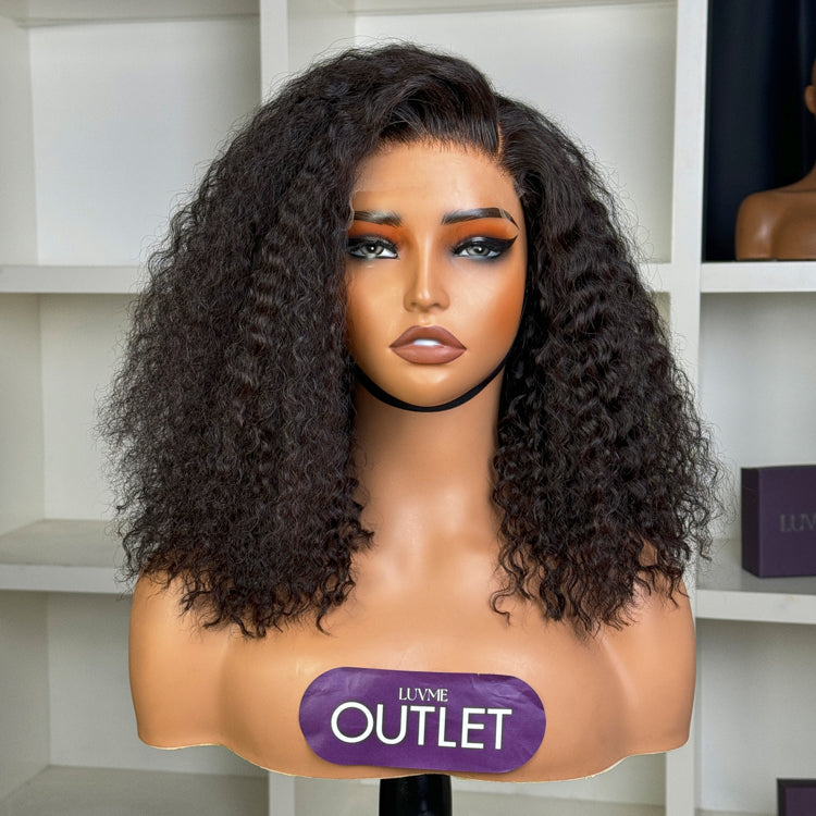 Worth | Full Kinky Curly Closure Lace Glueless Side Part Human Hair Wig