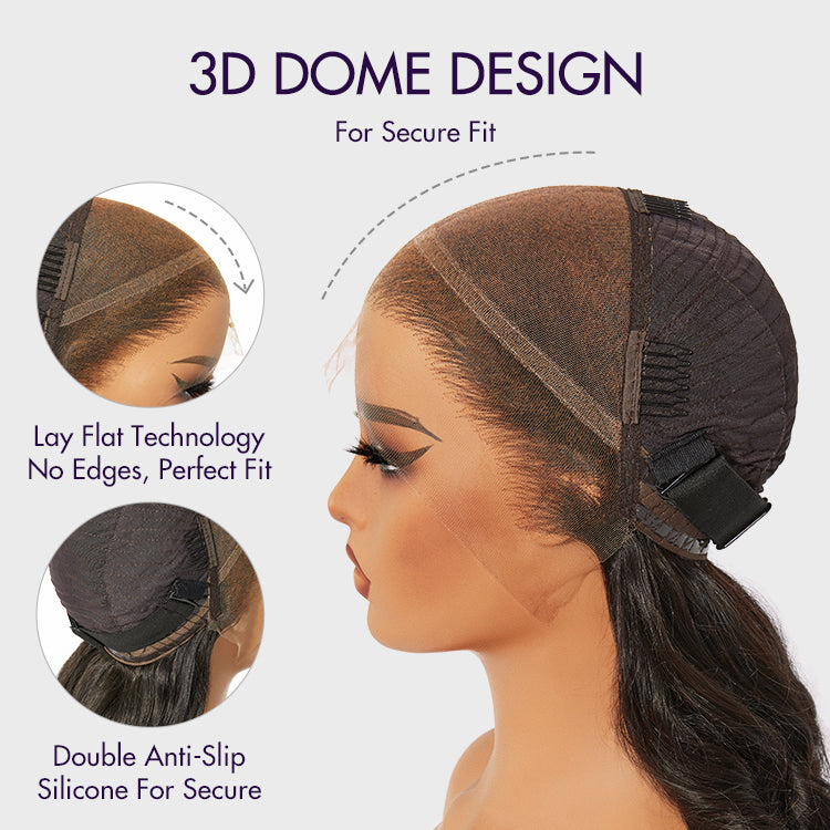 OUTLET I Nature Max Blonde Highlight Loose Body Wave Ear-to-ear Glueless 13x6 Frontal HD Lace Wig Pre-Cut Lace