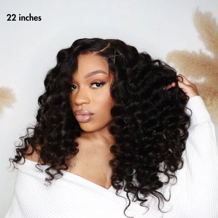 OUTLET | SouthKiss All-Day Comfort™ Wig Bouncy Wand Curly 7x6 Closure HD Glueless Wig Pre-Cut Lace