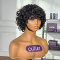 Special Deal | Throw On & Go Water Wave Glueless Short Wig with Bangs