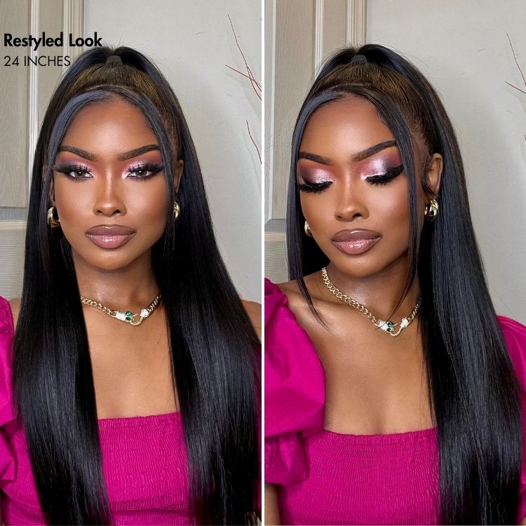 Worth | SouthKiss All-Day Comfort™ Wig 200% Density Bone Straight Glueless 7x6 Closure HD Lace Human Hair Wig Pre-Cut Lace