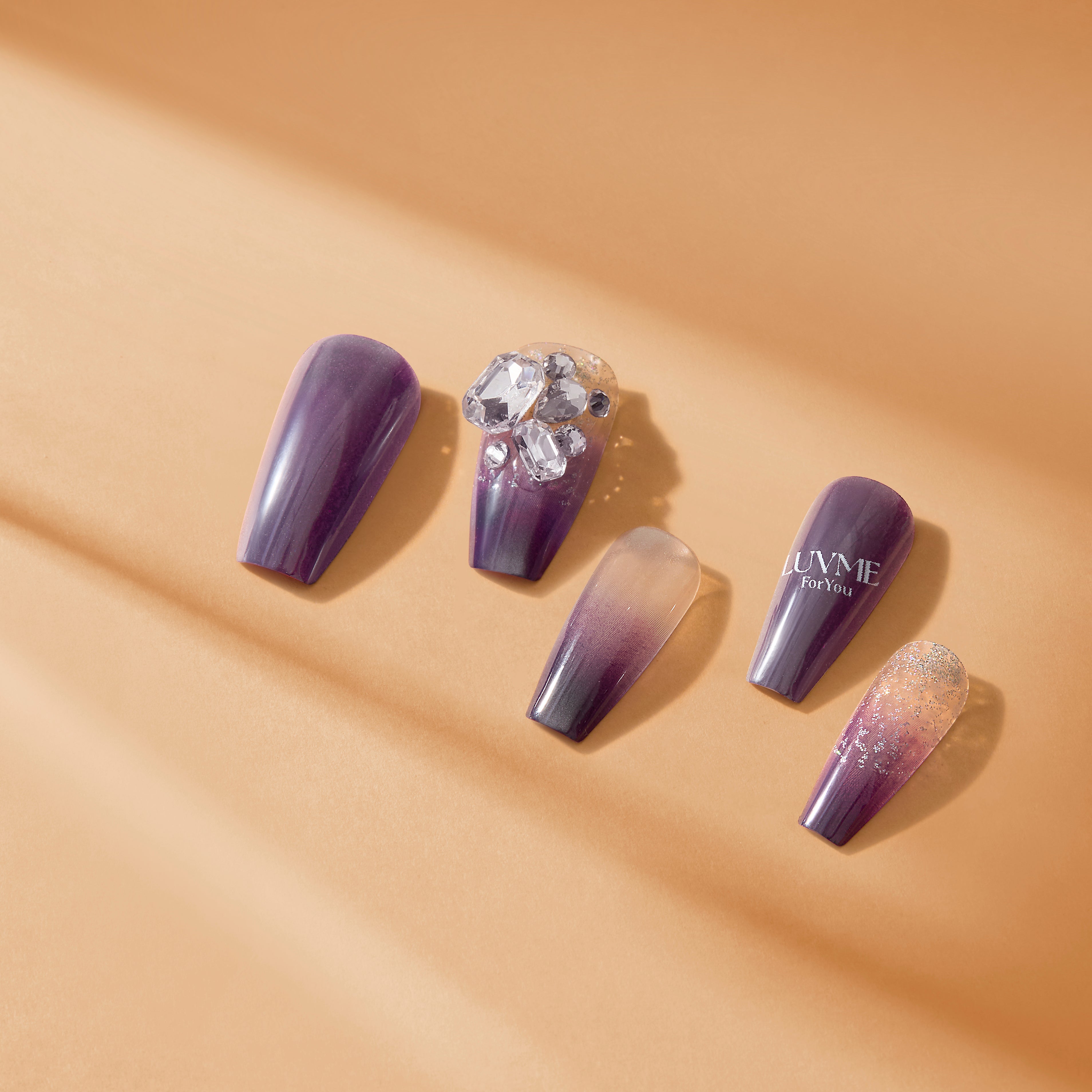 Free Gift 24pcs SOUTHKISS Reusable Pop-on Nails