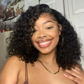 Worth | Natural Black Deep Wave T Part Lace Wigs