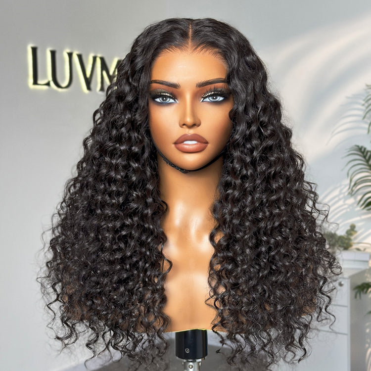 Outlet| PreMax Wigs - ReadytoGo Super Natural Hairline Deep Wave Glueless 4x4 Closure Lace Wig Middle Part