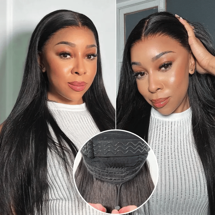 [balepi.mosweu]'s Special Link PreMax Wigs - Flexi-Fit Silky Straight Invisi Drawstring Cap & HD Lace & Regular Lace Glueless 13x4 Frontal Lace Human Hair Wig Pre-Cut Lace