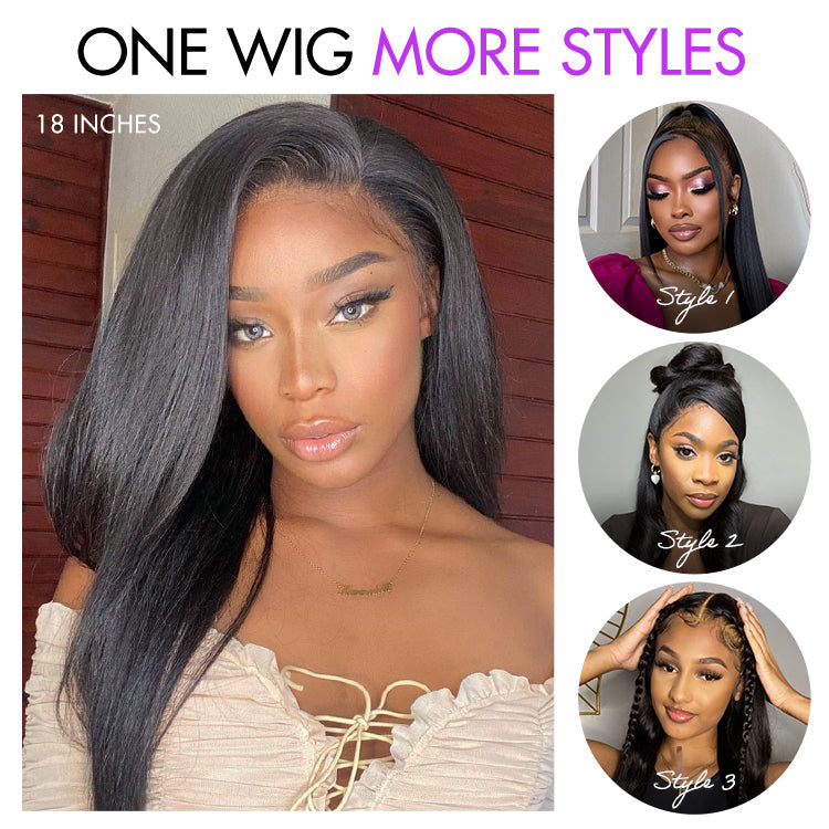 [tshiamo_lesetja]'s Special Link PreMax Wigs - Flexi-Fit Silky Straight Invisi Drawstring Cap & HD Lace & Regular Lace Glueless 13x4 Frontal Lace Human Hair Wig Pre-Cut Lace