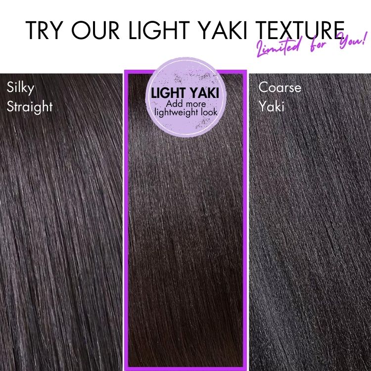 Worth |  All-Day Comfort™ Wig Layered Light Yaki Straight Glueless 7x6 Closure HD Lace Wig Pre-Cut Lace