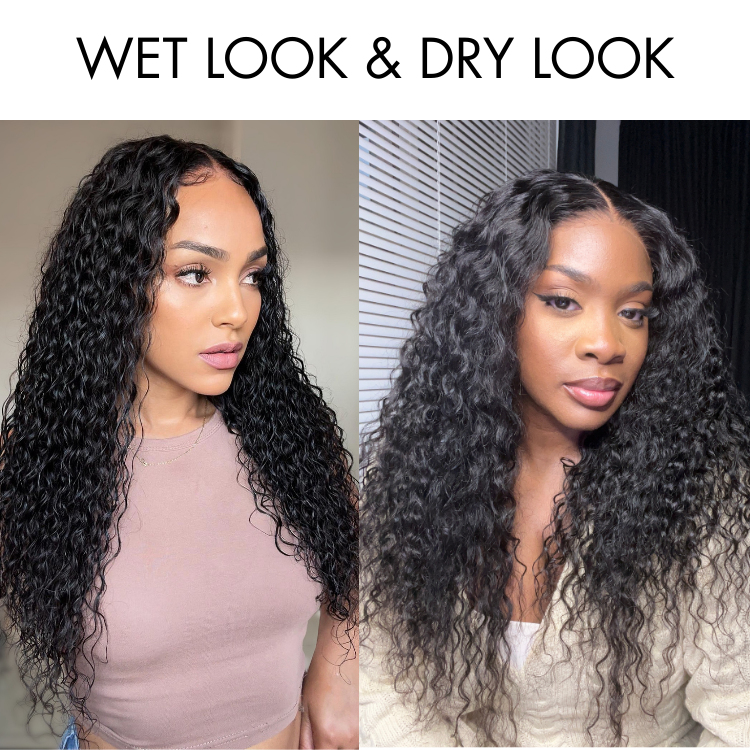PreMax Wigs - ReadytoGo Super Natural Hairline Deep Wave Glueless 4x4 Closure Lace Wig Middle Part