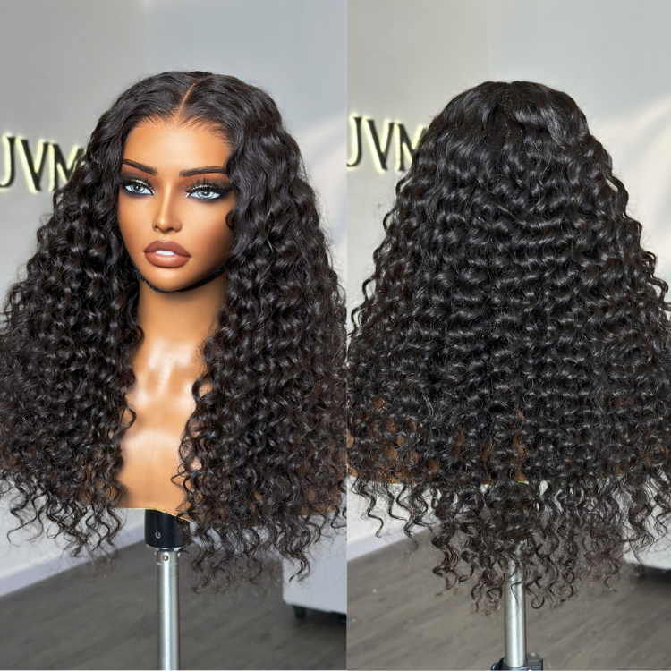 PreMax Wigs - ReadytoGo Super Natural Hairline Deep Wave Glueless 4x4 Closure Lace Wig Middle Part