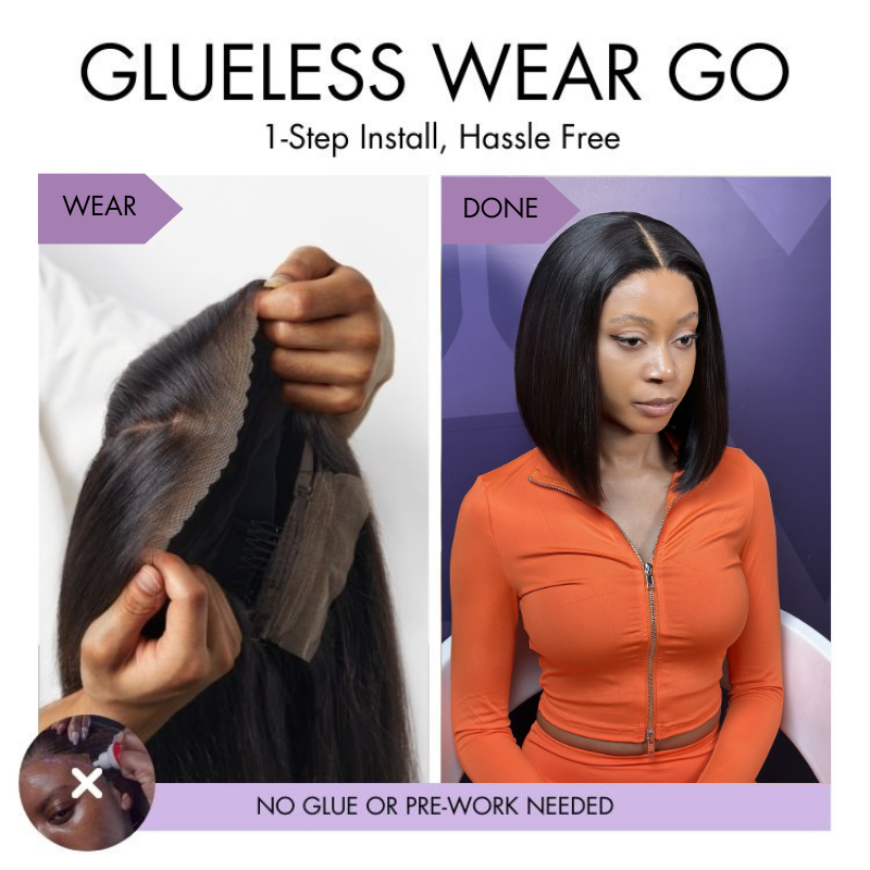 VolumeMAX™ 200% Density Chestnut Brown ReadytoGo Super Double Drawn 4x4 Lace 10 inches Wig Pre-cut Lace