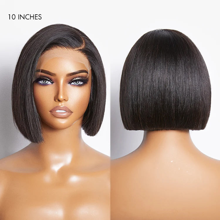 Worth | Put On & Go Blunt Cut Straight Bob Minimalist HD Lace Glueless C Part Wig