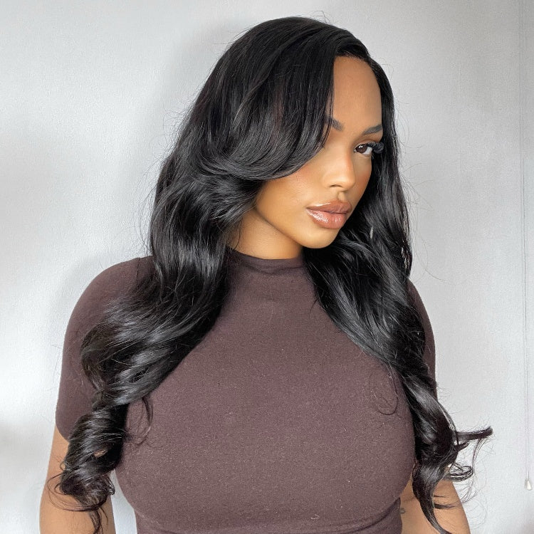 OUTLET | Natural Black Body Wave 13*6 Lace Wigs