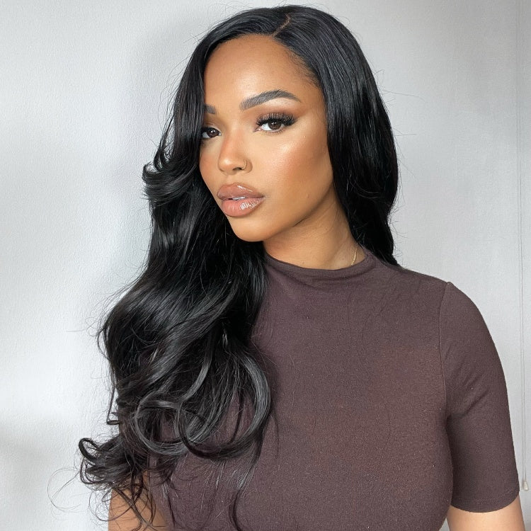OUTLET | Natural Black Body Wave 13*6 Lace Wigs