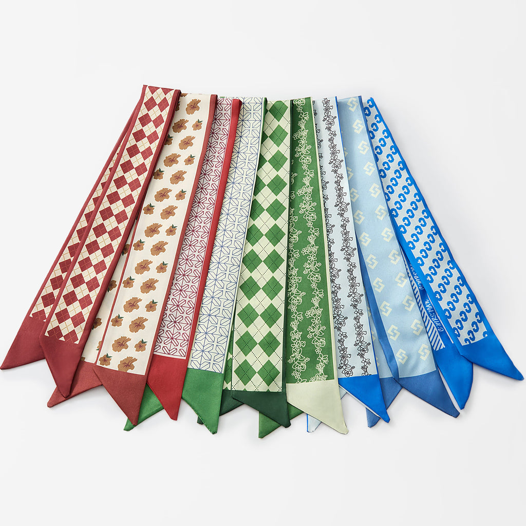 Free Gift Elegant Souvenir Small Silk Scarf (Random styles/colors)+ Wig Tools