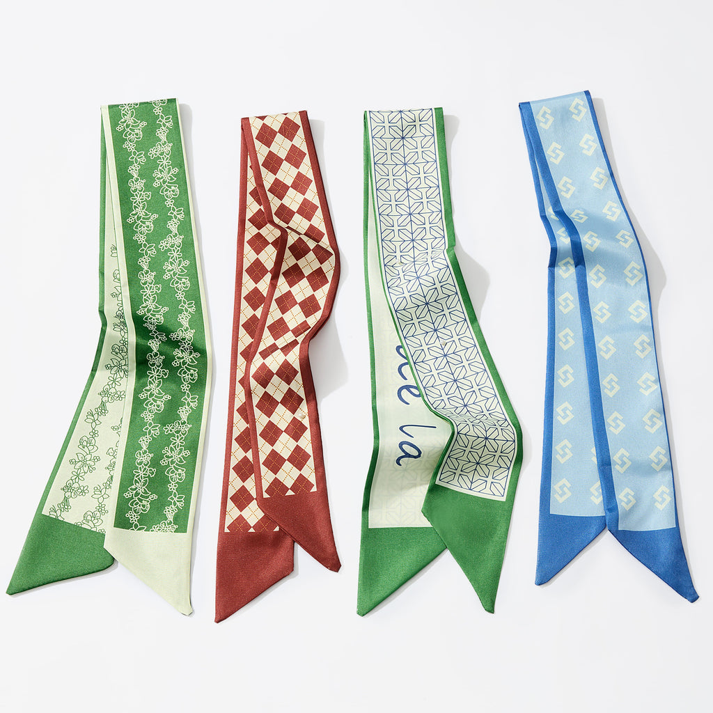 Free Gift Elegant Souvenir Small Silk Scarf (Random styles/colors)+ Wig Tools