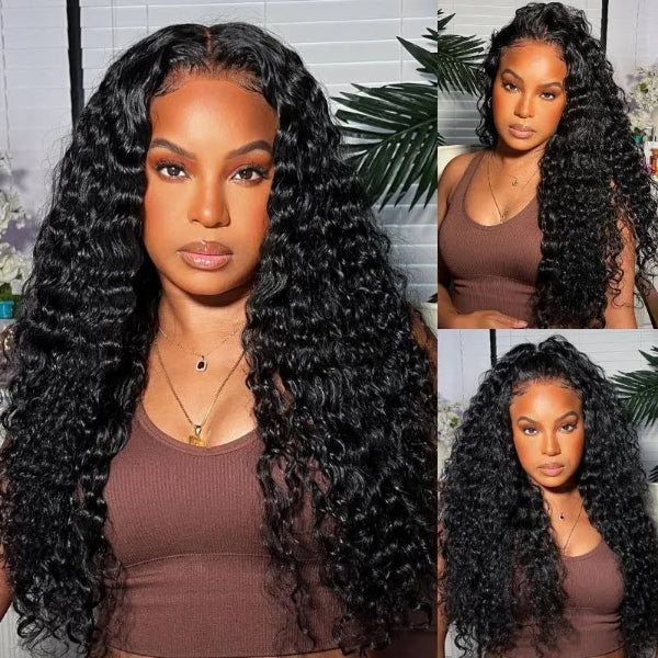 Worth | Effortless Water Wave Snugfit Glueless Frontal Lace Curly Wig 20 Inches