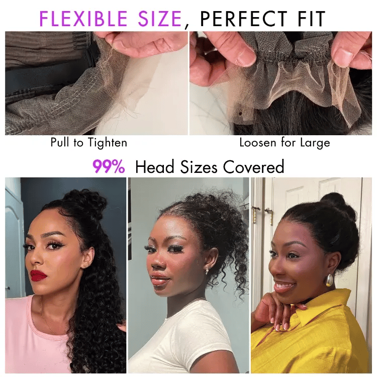 special I PreMax Wigs | Glueless 360 Lace Super Natural Hairline Water Wave Free Part Human Hair Wig