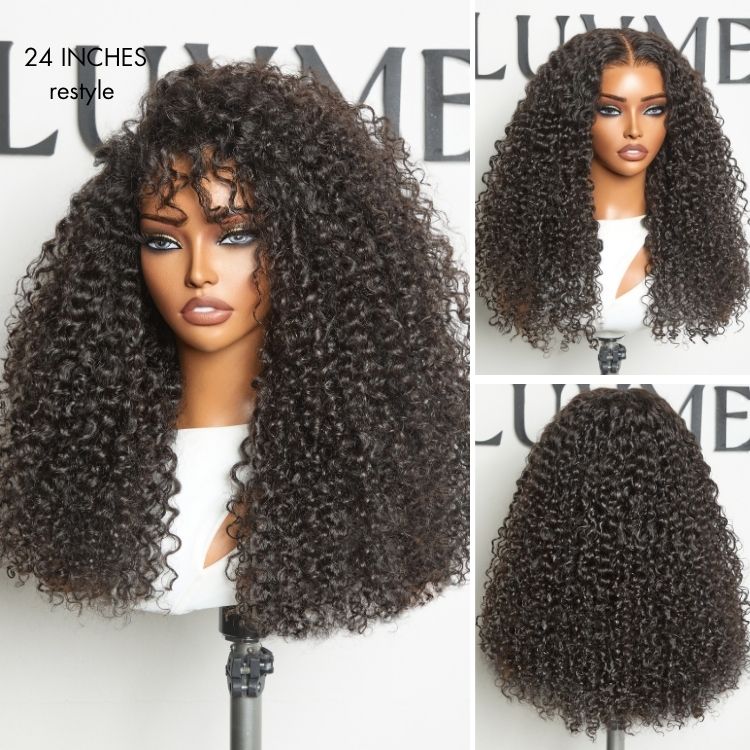 OUTLET | SouthKiss All-Day Comfort™ Wig 180% Density Voluminous & Bouncy Messy Burmese Curly Glueless 7x6 Closure HD Lace Human Hair Wig Pre-Cut Lace