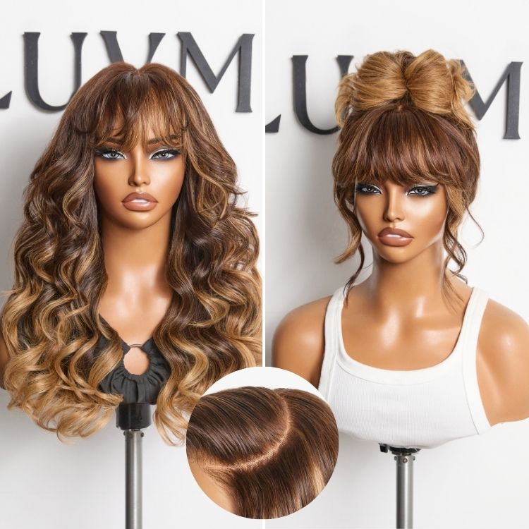 special I SouthKiss All-Day Comfort™ Wig 180% Density Loose Body Wave Glueless 7x6 Closure HD Lace Human Hair Wig with Bangs Pre-Cut Lace