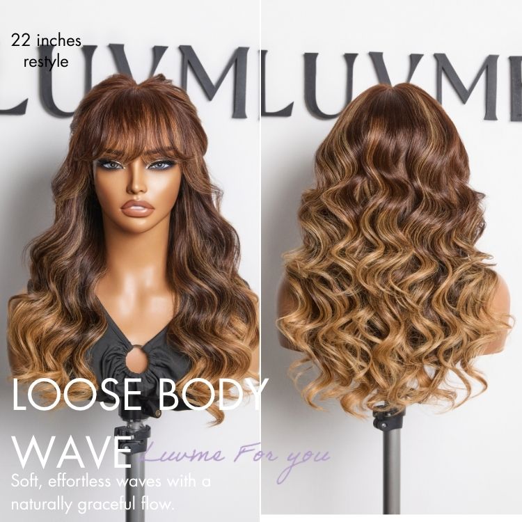 special I SouthKiss All-Day Comfort™ Wig 180% Density Loose Body Wave Glueless 7x6 Closure HD Lace Human Hair Wig with Bangs Pre-Cut Lace