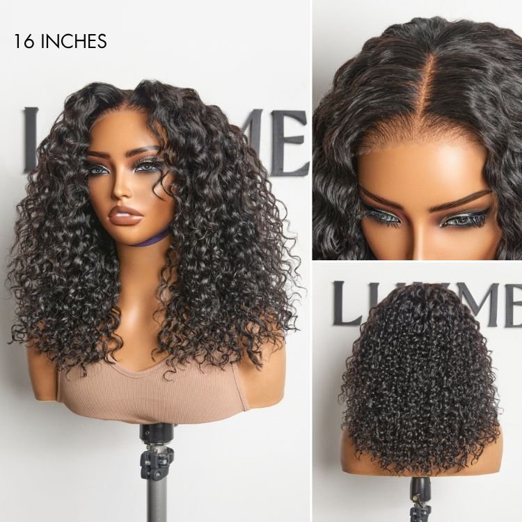 Outlet | AiryFit™ Scalp Care Wigs | Effortless Water Wave Snugfit Glueless 5x5 Closure Pre-Cut Lace Curly Wig