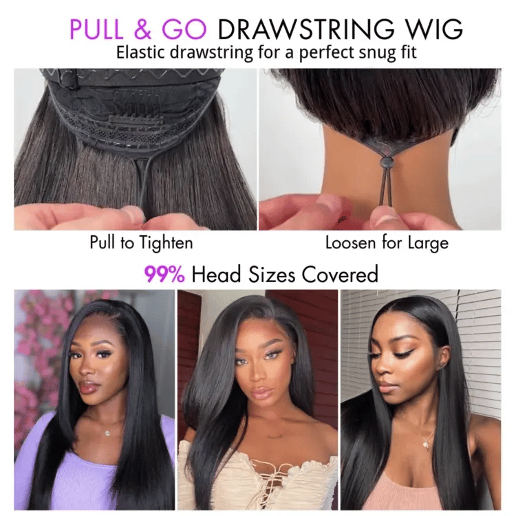 [azeegreen]'s Special Link PreMax Wigs | Ready to Wear Silk Straight Glueless 13x4 Frontal Lace Wig 100% Human Hair
